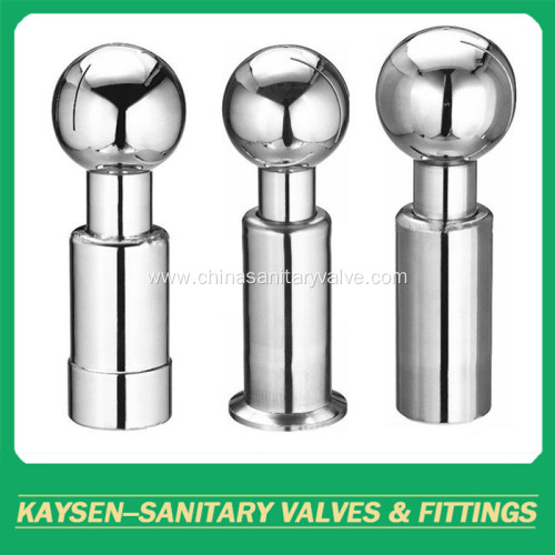 Sanitary welded 360 degree rotary cleaing ball